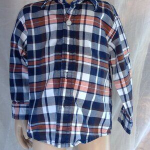 Nautica Button-Up Long Sleeve Plaid Shirt (18-24 months)